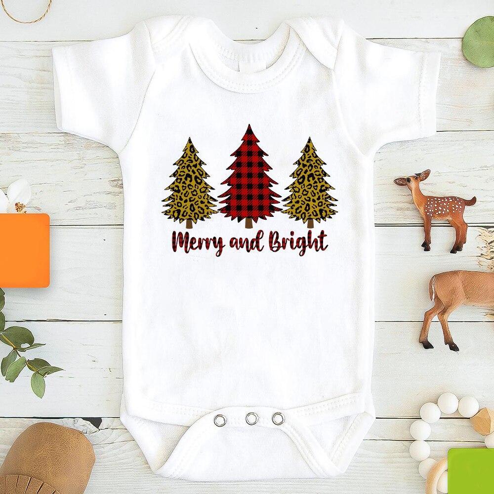 Baby Girl / boy Clothes Cute Dog Christmas Print One-Pieces Bodysuit for Newborns Design