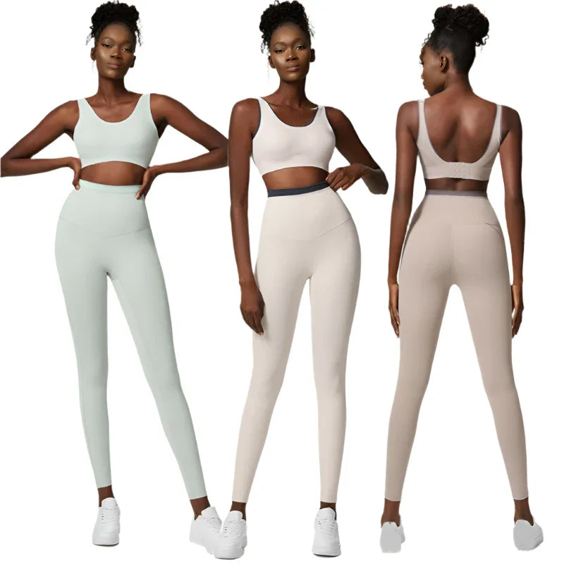 Women's 2 Piece Yoga Set Tight Fitting High Waisted