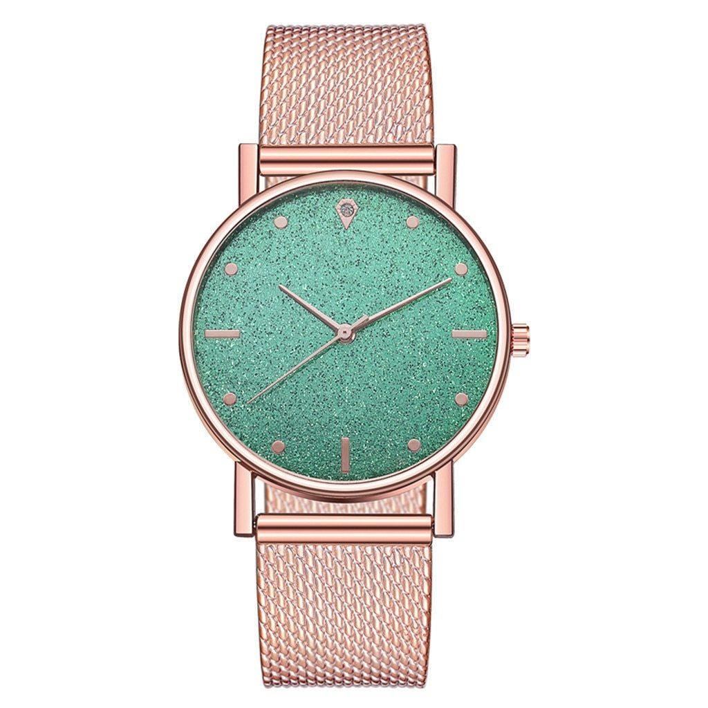 Cusual Ladies Watch Romantic Starry Sky Dial Women's Quartz Fashion Wristwatch For Women and Girls