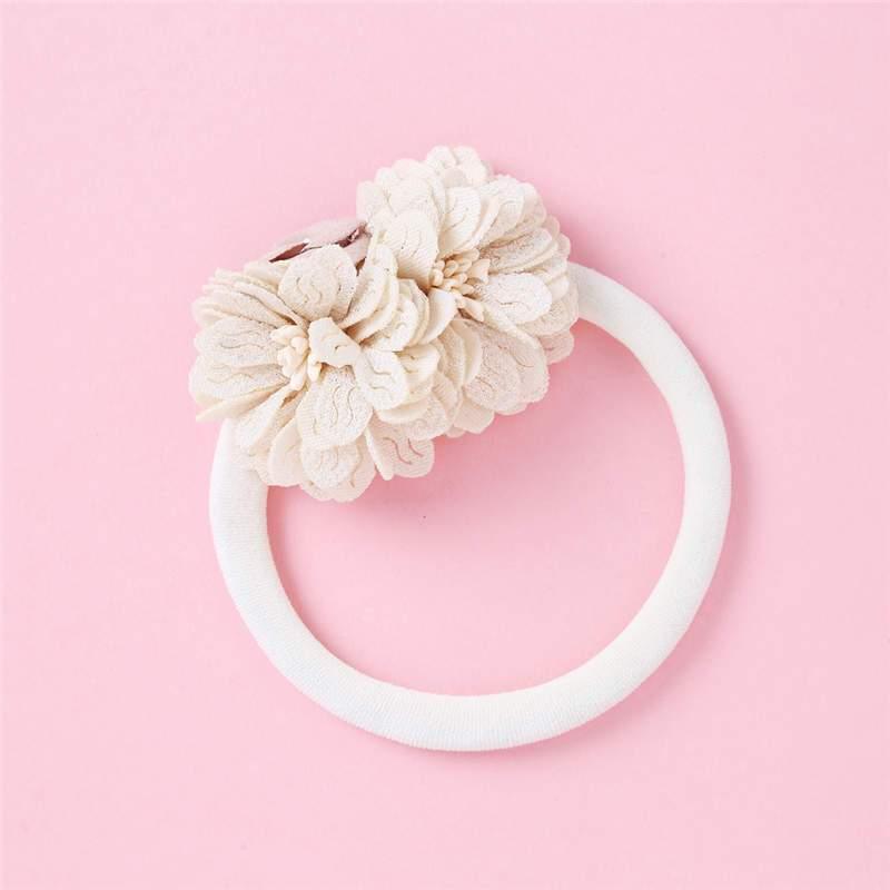 ILuxury Handmade Infant Child Hair Band Three-dimensional Alloy Rhinestone Crown Headdress Elastic Headband Turban For Baby Girls