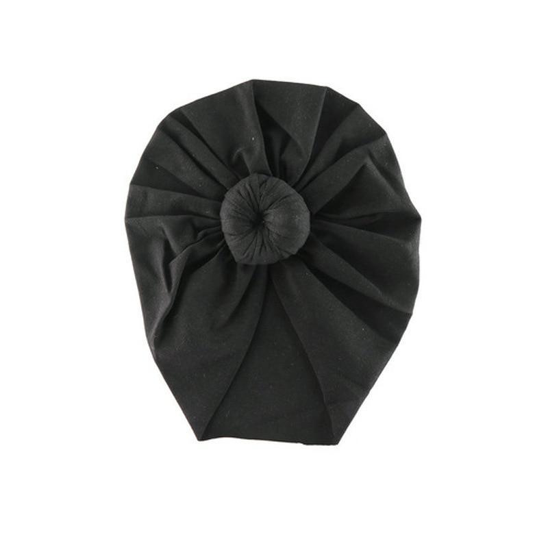 Infant Baby Headbands Solid Cotton Knot Turban Headband For Girls Beanie Hat Headwear For Girls