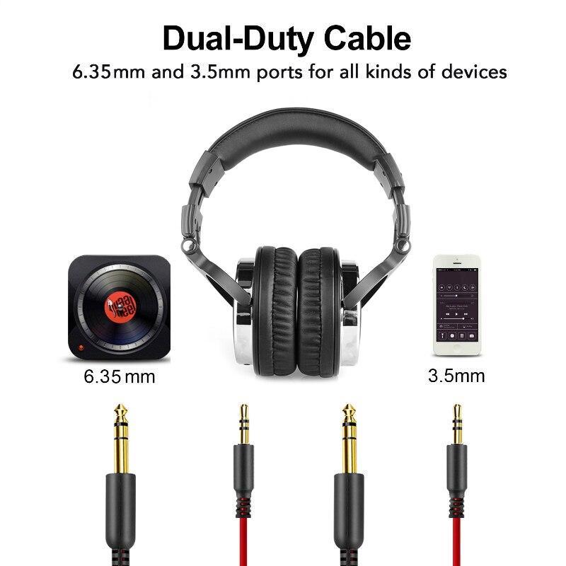 Proffesional Studio Luxury STEVVEX Headphones Hifi Studio DJ Headphone Wired Monitor Music Gaming Headset Earphone For Phone Computer PC With Mic