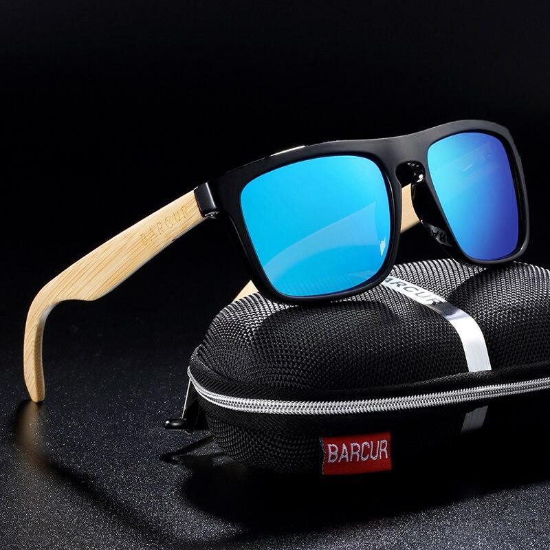 Polarized Bamboo Elegant Wood Sunglasses for Men and Women in Famous Retro Classic Style Design With UV400 Protection