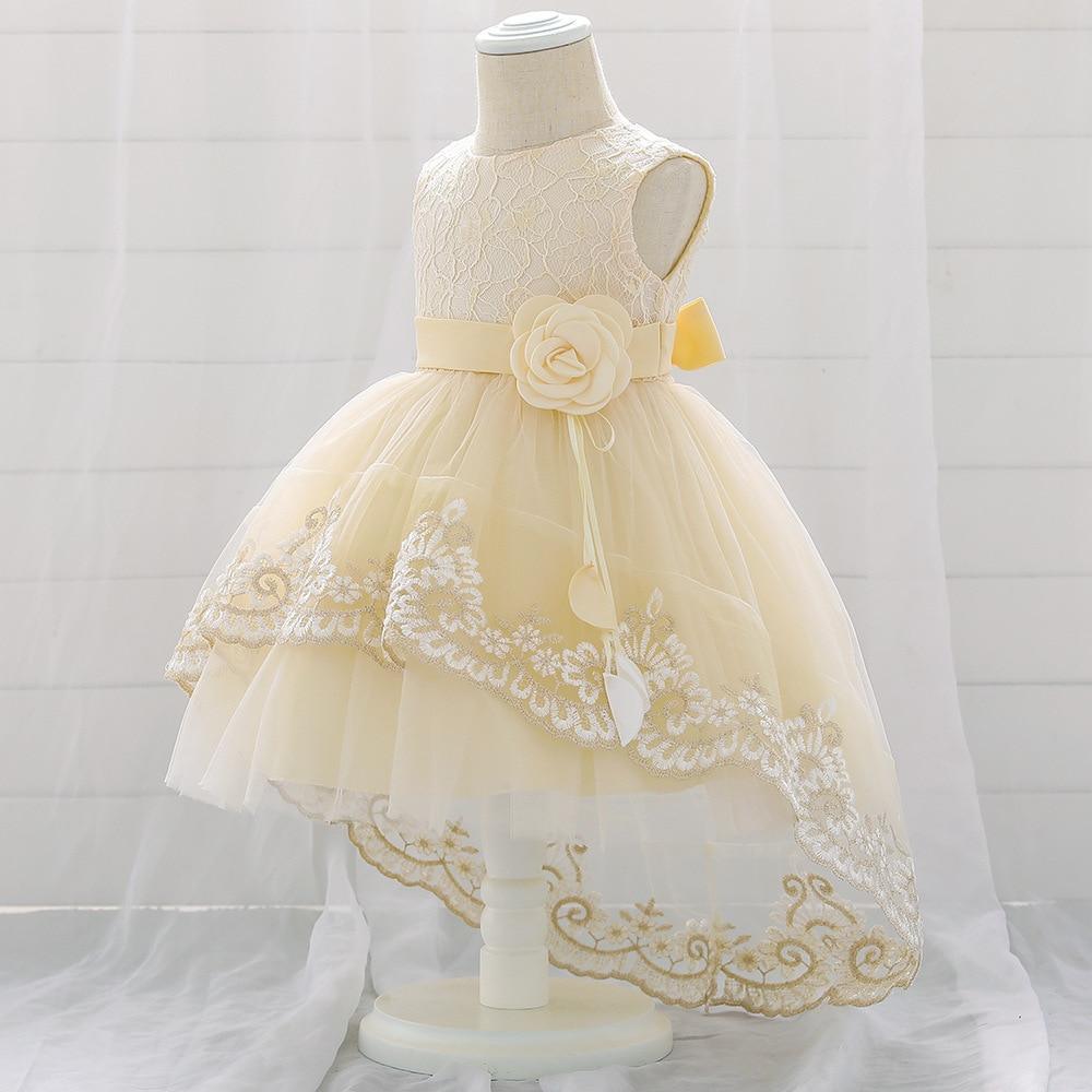 New Baby Lace Gown Clothes Embroidered Tail Princess Unique Dress Perfect Gift For Girls