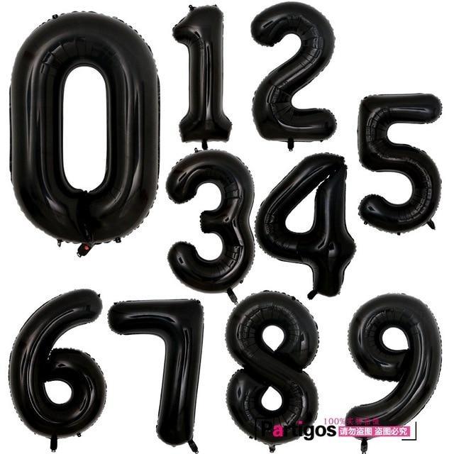 NEW Big Modern 32inch Luxury Number Foil Helium Balloons For Birthday Party and Celebrations Modern Decoration
