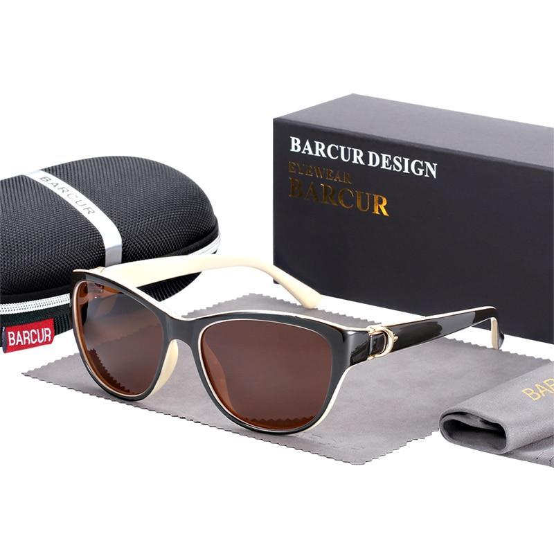 NEW TR90 Ladies and Woman Gradient Cat Eye Sunglasses Polarized Glasses In Modern Luxury Style and With UV Protection
