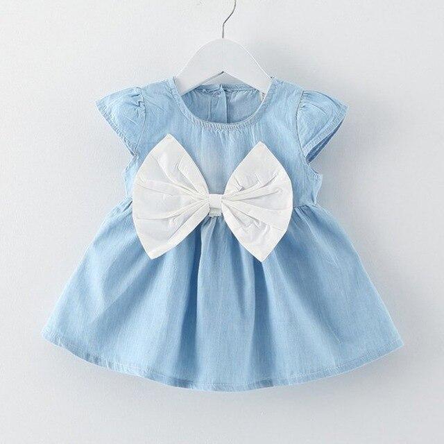 Children's Wear Dress Girls Dresses For Party and Wedding with 100% Cotton Striped Lapel Fly Sleeves