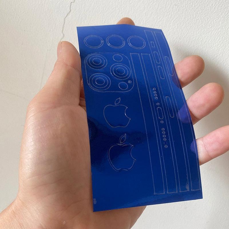 Frame Decal Skin for iPhone 13 Pro Max Side Film Cover Protector Ultra Thin Matte Stickers For 13 Mini Protector Film Side Frame Film Skin Anti-Scratch Sticker