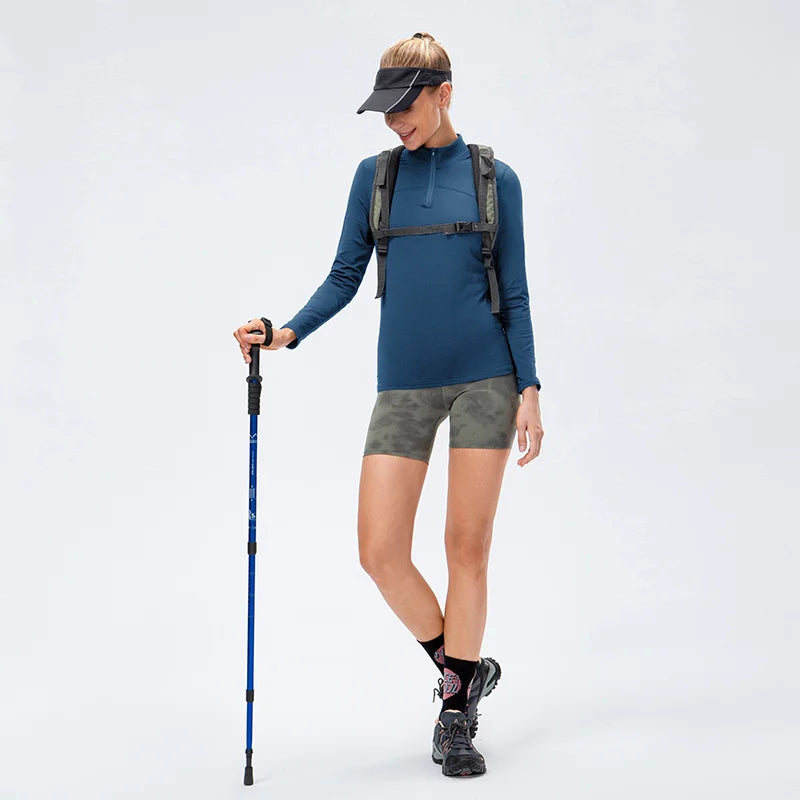 Breathable Moisture Wicking Sports Top with Zipper