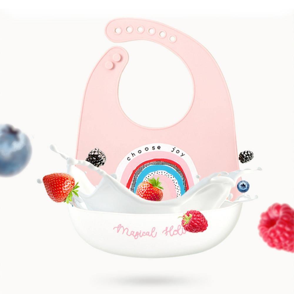 Bib Waterproof Silicone Feeding Saliva Towel Newborn Adjustable Bur Cloth Turban Disposable Cartoon with Elegant Deisgn For Baby and Kids