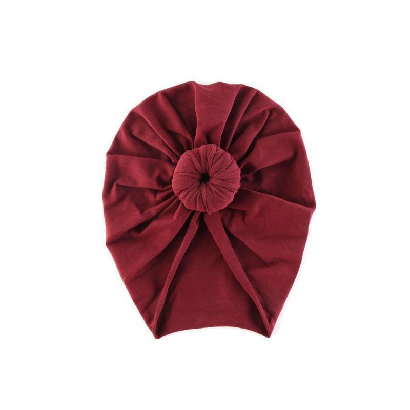 Infant Baby Headbands Solid Cotton Knot Turban Headband For Girls Beanie Hat Headwear For Girls