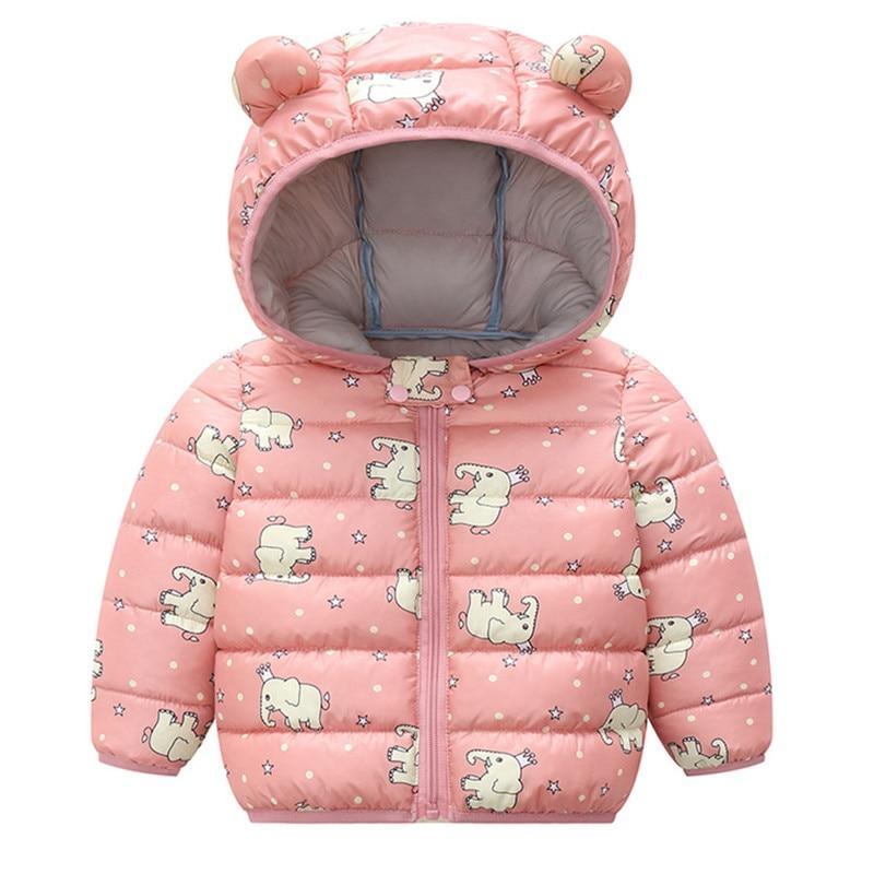 Shiny Modern Luxury Speciall Designed Winter Outerwear Hooded Coat & Jacket Winter Fashion Kids clothing Models For Babies and Girls 3-24 Months