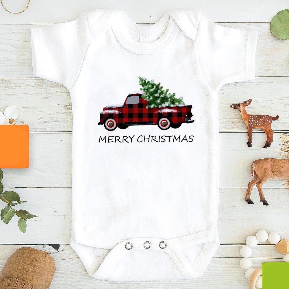 Baby Girl / boy Clothes Cute Dog Christmas Print One-Pieces Bodysuit for Newborns Design