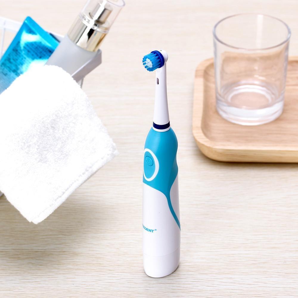 Modern Rotation Proffesional Electric Toothbrush with 4 & 8 Replacement Heads Deep Clean Battery Operated Tooth Brush Teeth Whitening Teethbrush For Adults