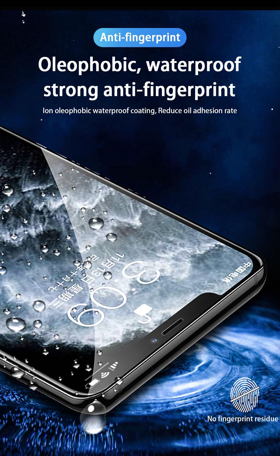 3pcs Full Cover Protective Glass On For Iphone 11 12 13 Pro Max Tempered Glass Film Iphone X Xr Xs Screen Protector Curved Edge Anti Scratch Bubble Free Smooth Tempered Glass Screen Protector