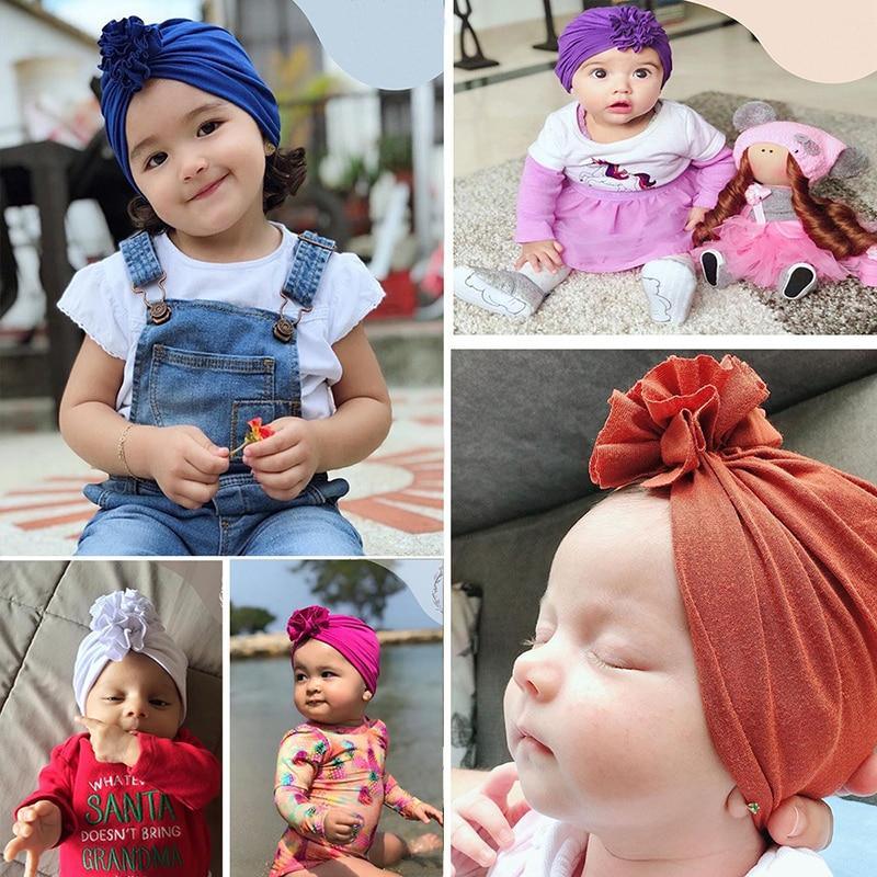 Baby Girls Head Wrap Turban Headbands Hair Accessories For Girls Baby Kids elegent Design Bow