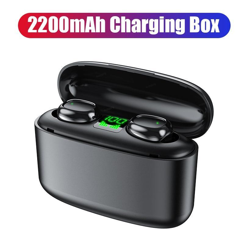 STEVVEX Wireless Headphones Bluetooth Earphones 5.0 with Mic Sports Waterproof Headsets Touch Control Mini In-ear Music Earbuds