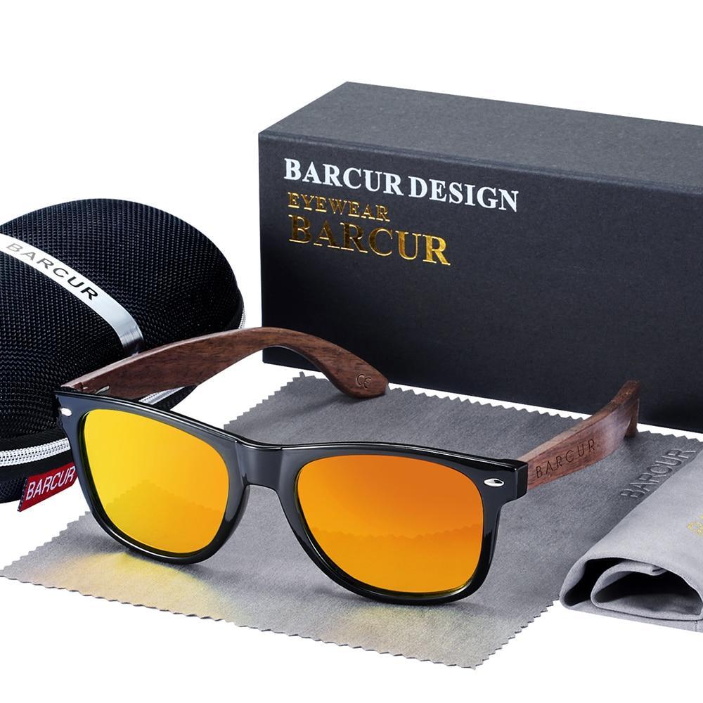 Wood Elegant Modern Classic Universal Men and Woman Sunglasses With Polarized Glasses and UV400 Protection