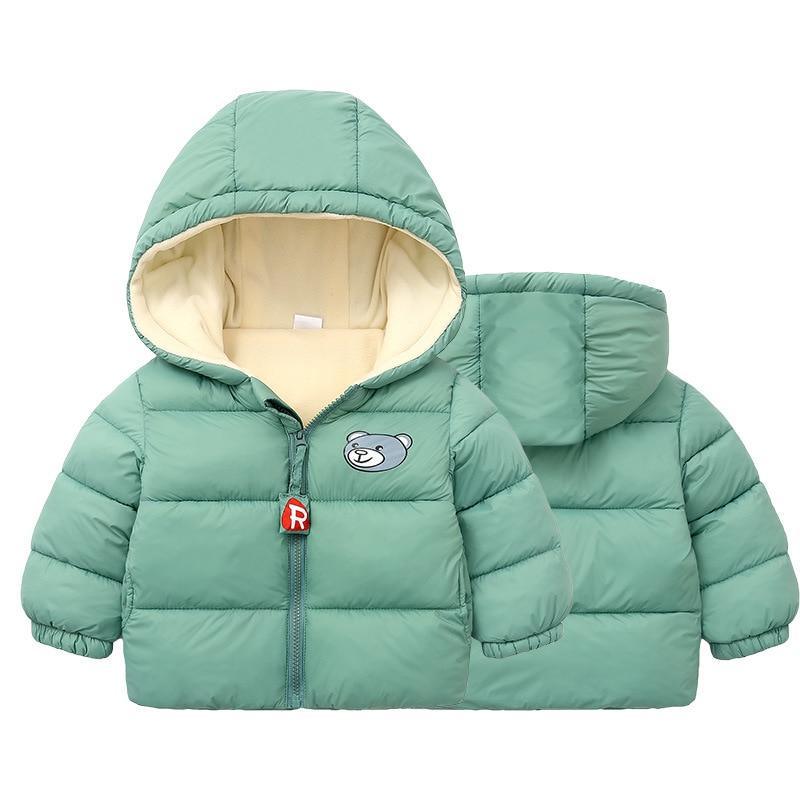 Infant Baby Hooded Warm Jackets For Baby Girls and Baby Boys For WInter In Modern New Luxury Shiny Design