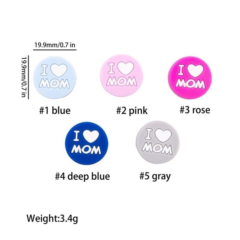 5PCS/SET Silicone Animal Beads BPA Free Baby Teething Beads Toy For Pacifier Clips New Born Silicone Rodent Tiny Rod Baby Teether For Baby Kids