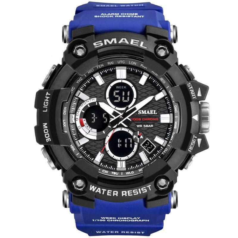 Men's Sports Watches Top Brand Luxury Military Quartz Watch Men Waterproof 50M Shock Digital Whats Relogio Masculino