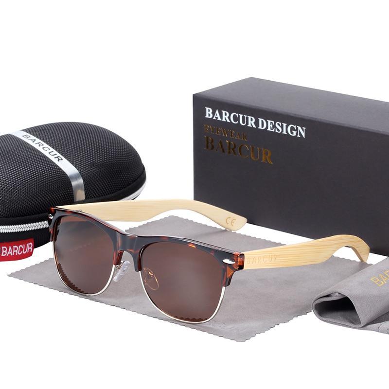 Brand Bamboo Handmade Luxury Polarized Modern and Retro Wood Sunglasses for Men and Women With UV400 Protection