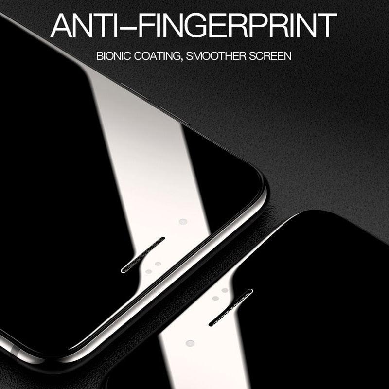 Curved Edge Tempered Glass For iPhone 12 11 Pro Xr X Xs Max Screen Protector For iPhone 6 6s 7 8 Plus SE 2020 Protective Film Real Premium Tempered Glass Film Screen Protector for Iphone