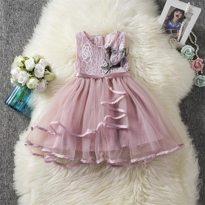 Luxury Toddler Girl Baby Clothing Dresses For 1 Year Birthday Christening Lace Girls Tulle Infant Party Cake Smash Outfit Dress for Girls 1-6 Years