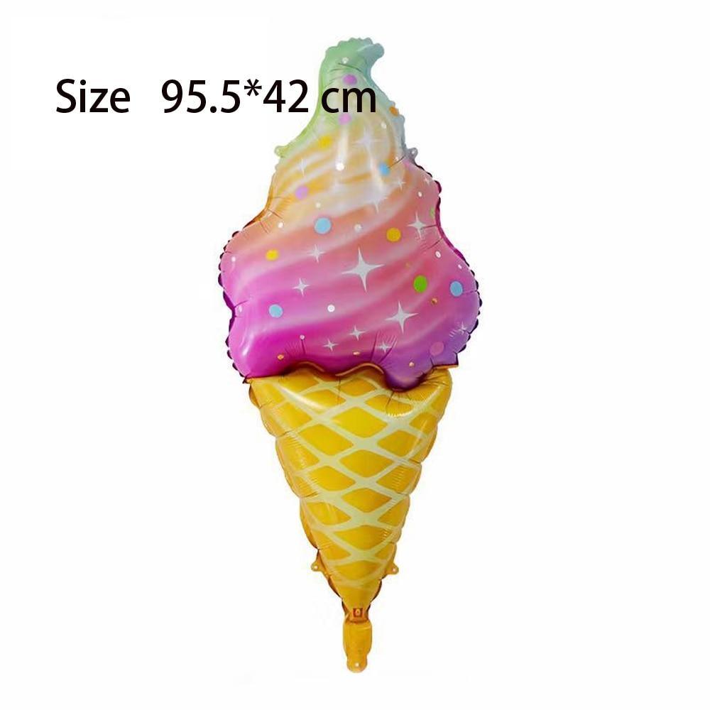 Big Popular Decorations Ballons in Donuts Lip Stick Ice Cream and Rainbow Style Balloons For Kids Baby and Birthday Decorations Inflatable Helium