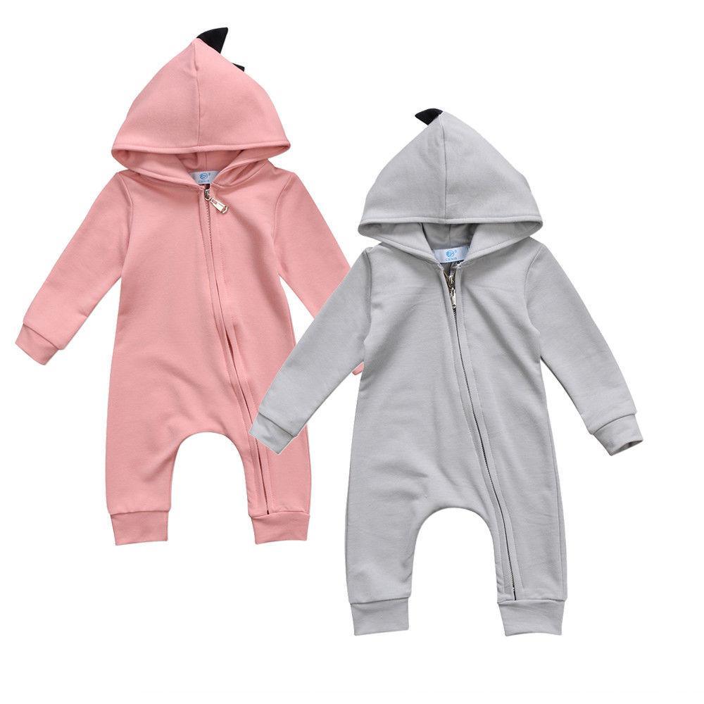 Baby Dinosaur and Rabit Jumpsuit With Zipper Newborn Baby Clothes Crawling Clothes Baby Girls and Boys Kids Costume Jumpsuit