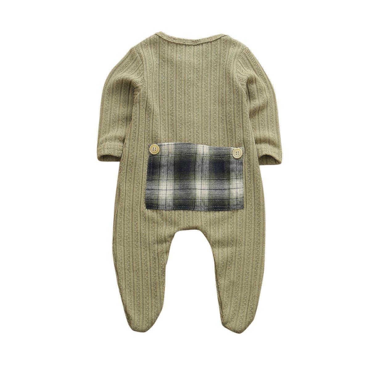 Newborn Baby Boy Girl Long Sleeve Cotton Romper Jumpsuit Playsuit One Pieces Baby Clothes 0-9M In Famous Holidays Pajamas Style