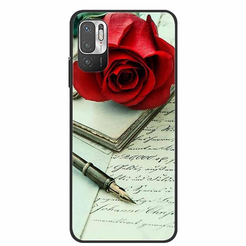 Classic Pattern Soft Slim Gel Silicone Back Cover Case For Xiaomi Redmi Note 10 5G Case Shockproof Soft silicone Back Cover For Redmi Note 10 5G Phone Cases Note10 5G Cute Cartoon