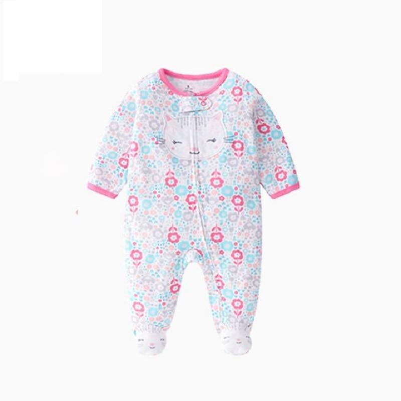 Modern Cartoon Unicorn Baby Girl Jumpsuit Footies Romper For Newborn Boy and Girls In Trend Design