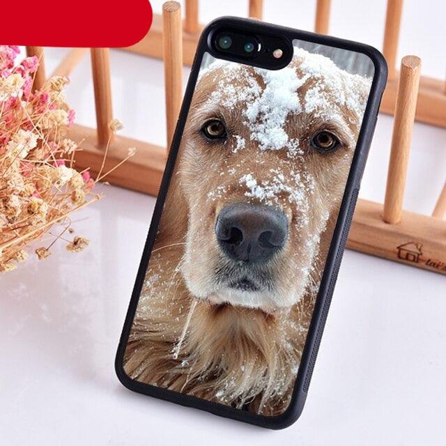 Golden Retriever Dog Cute Puppy Phone Case For Iphone 14 5 6 7 8 Plus X Xr Xs 11 12 13 Pro Max Ultra Full Protective Liquid Silicone Case Back Cover For Iphone