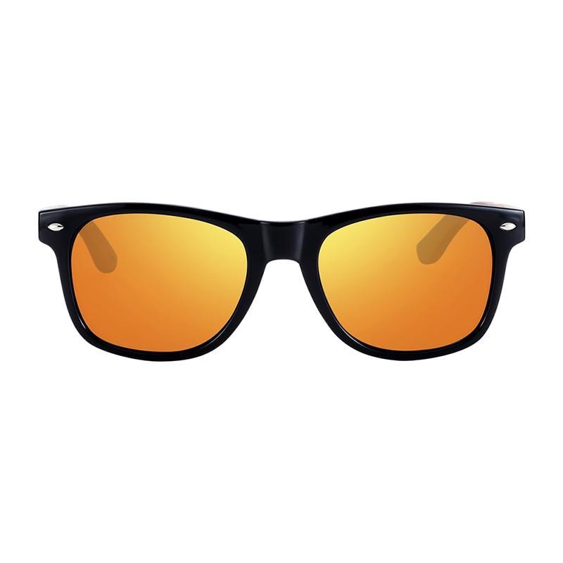 High Quality Bamboo Handmade Walnut Sunglasses For Men and Women with Anti-Reflect Mirror Sunglasses With UV400 Protection