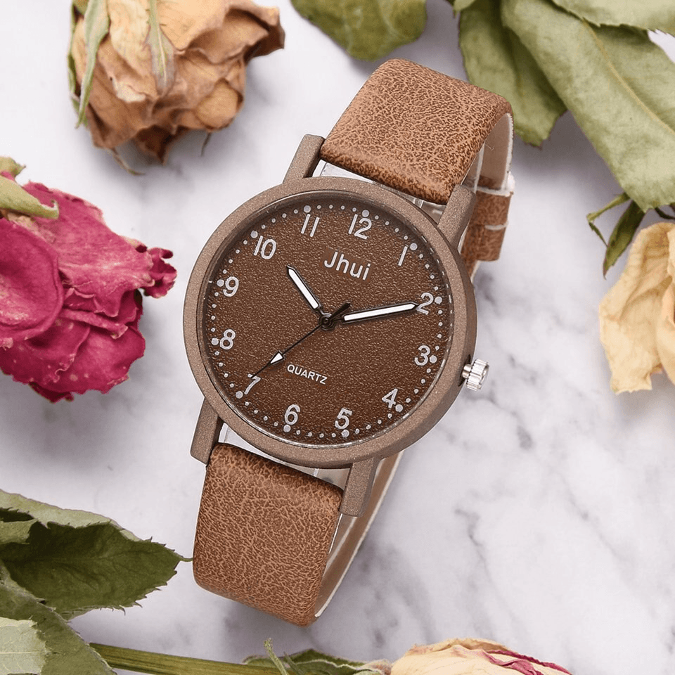 New Women's Fashion Leather Wrist Watch For Women and Ladies Excelent Gift For Women and Girls
