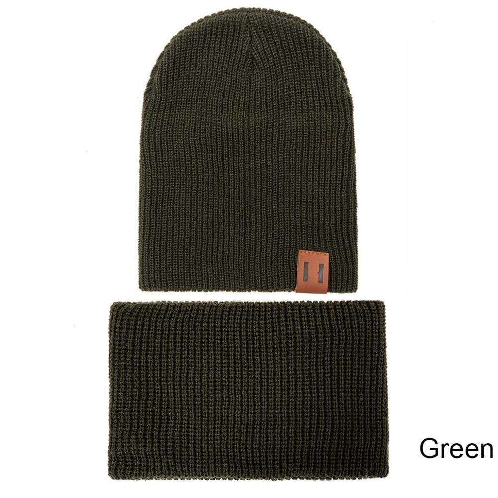Modern Baby Set Hat Cap and Scrif And Snood Warm Hat Scarf Caps Scarves Knit Hats For Kids