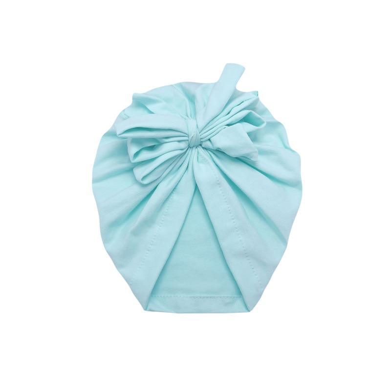 Luxury Modern Baby Headband Hat Bowknot Print Cotton Stretchy Turban Headband Infant Head Wrap Beanie Hat For Babies and Kids