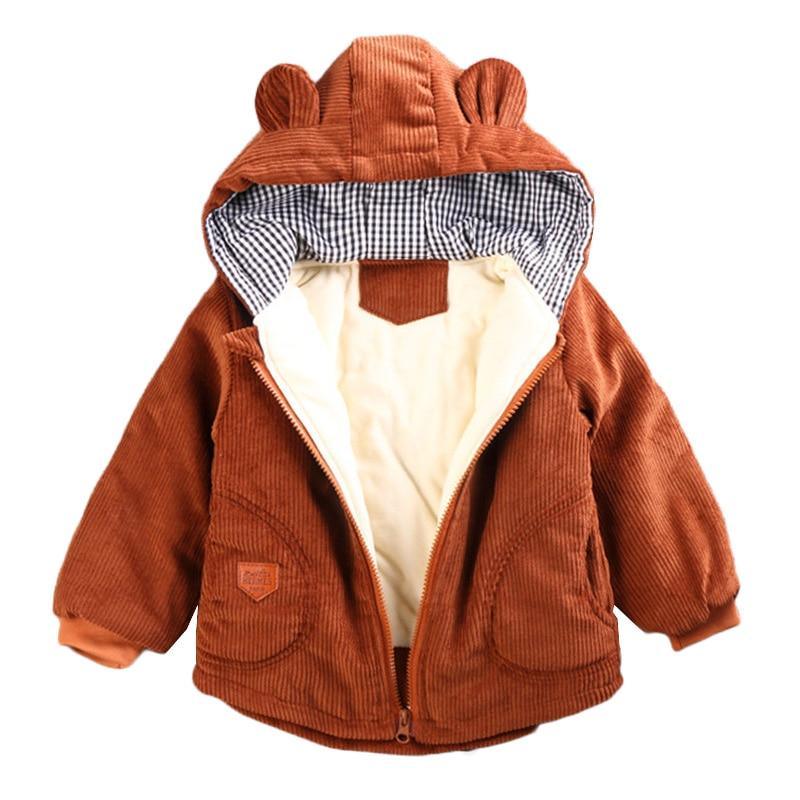 Infant Baby Jacket Autumn Winter Hooded Outerwear Coat / Newborn Jacket.