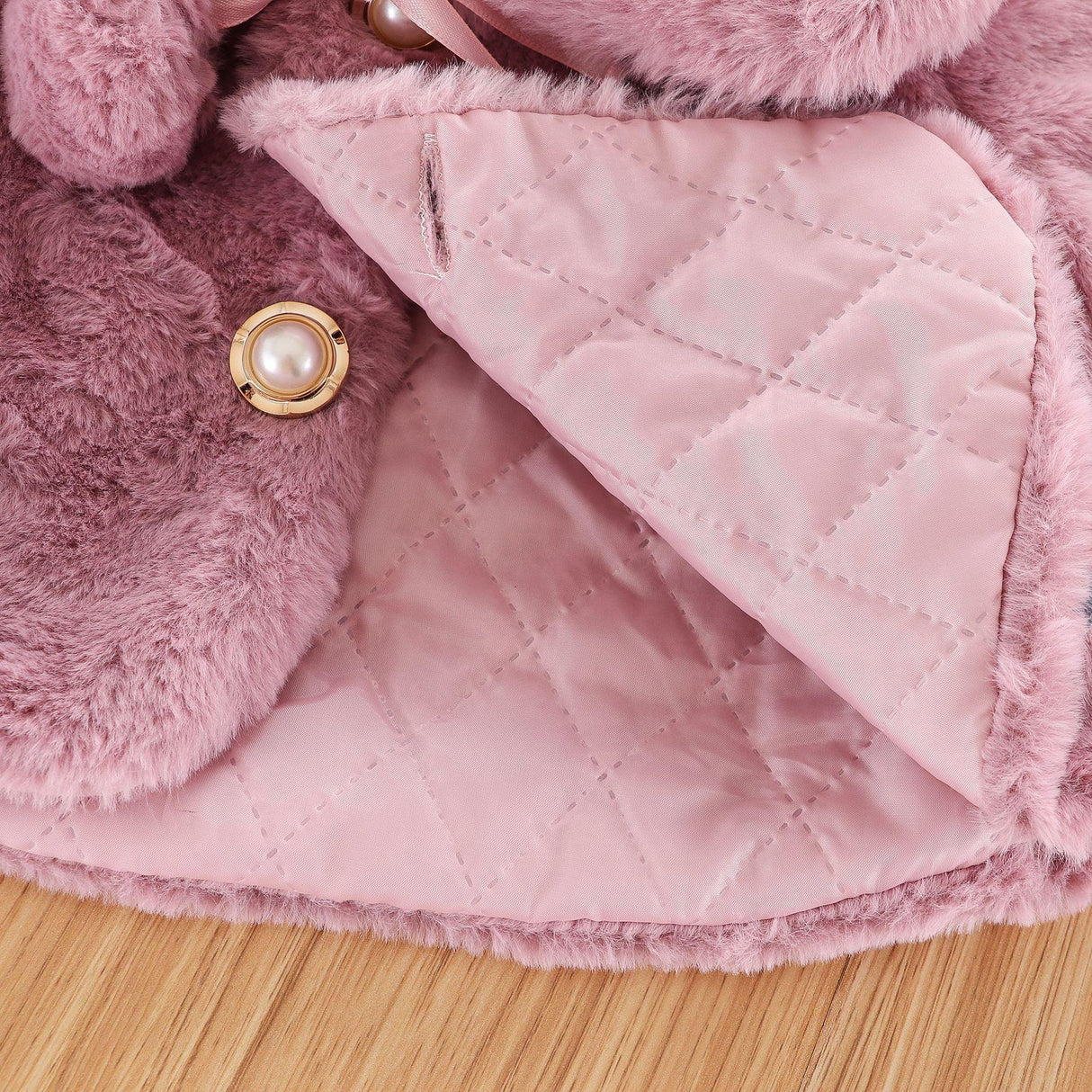 New Luxury Baby Warm Cute Princess Fur Cloak Jacket For Baby Girls In Elegant Winter Design