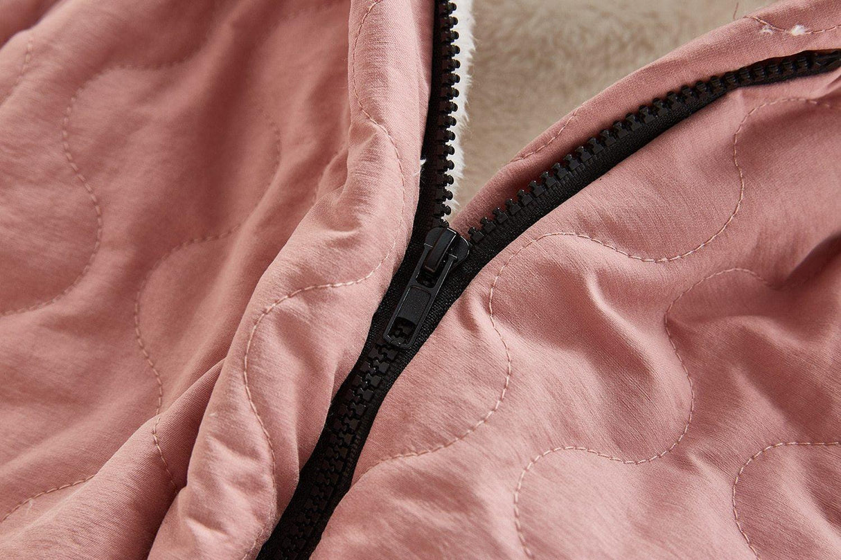 Modern Elegant Winter Children's baby Plush Thickened Cotton Jumpsuit Jacket For New Baby Boys and Girls