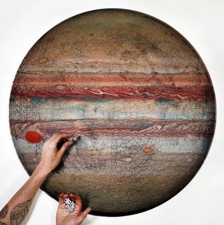 1000PCS/SETColorful Rainbow Round Geometrical Photo Planet Puzzle Adult Kids Educational Toy Puzzle