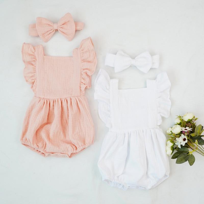 Newborn Bodysuits Baby Clothes Summer Bodysuit Cotton One-Piece Jumpsuit Soft In elegant Modern Style