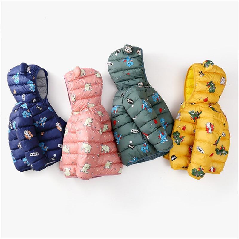 Baby Girls Winter Jackets For Children Spring Autumn Outerwear Hooded Infant Coats In Modern Design For Girls and Boys
