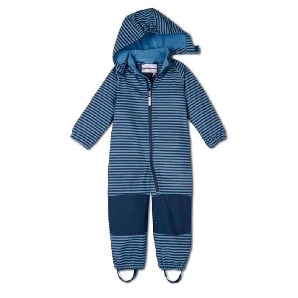 Ski suit For Children Soft Shell Outdoor Jacket Waterproof Fleece Lining Jumpsuit For Boys and Girls In Modern Colorful Design
