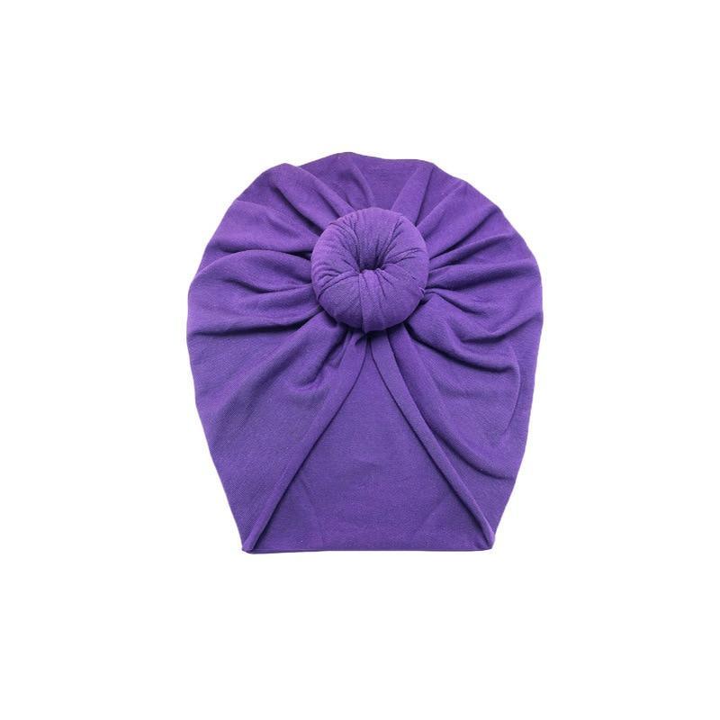 Infant Baby Headbands Solid Cotton Knot Turban Headband For Girls Beanie Hat Headwear For Girls