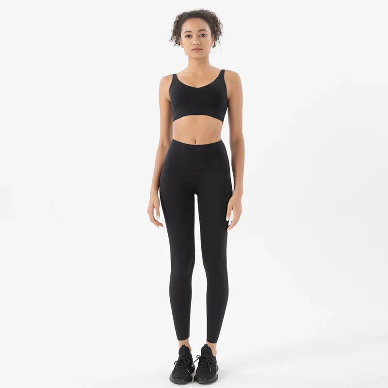 Sportswear Yoga Sets Leggings, & Crop Tops