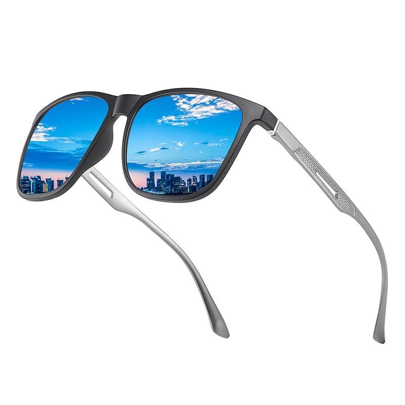Square High Quality Titanium Sunglasses for Men Polarized Sunglasses With Mirror Gradient Glasses Titanium TR90 Frame Oculos De Sol gafas and UV400 Protection