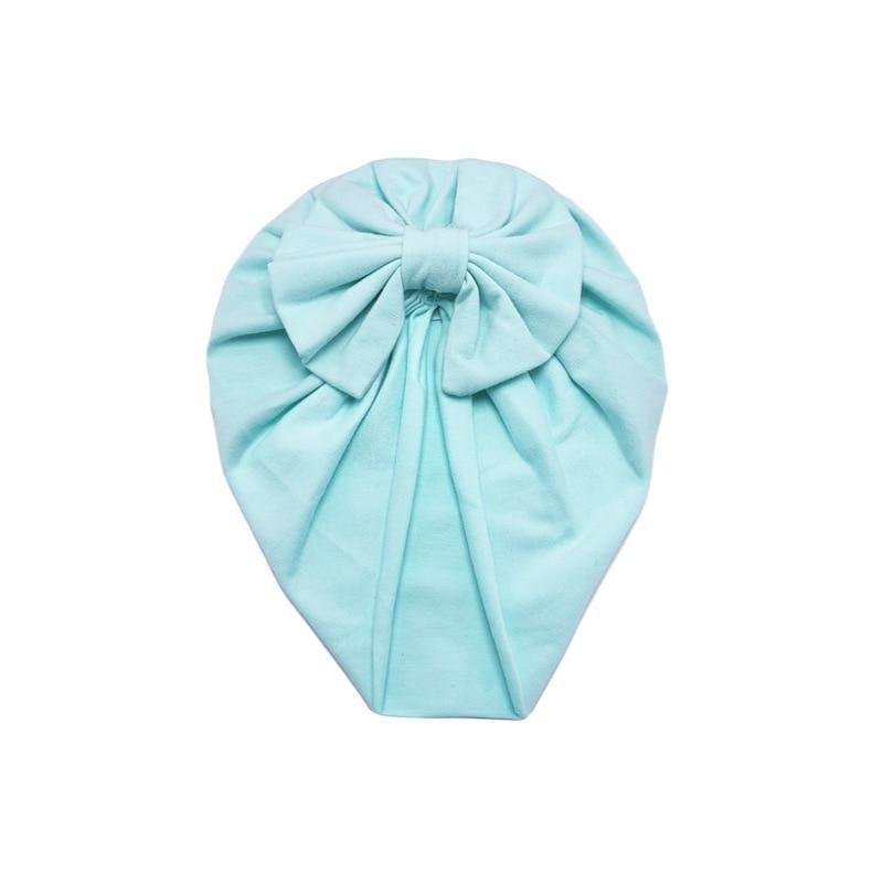 Luxury Modern Baby Headband Hat Bowknot Print Cotton Stretchy Turban Headband Infant Head Wrap Beanie Hat For Babies and Kids