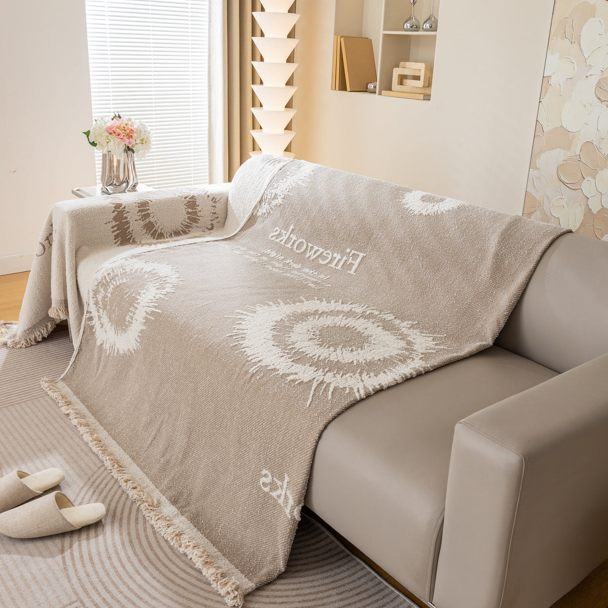 Fireworks Reversible Couch Cover Blankets Furniture Covers Washable Sectional Couch Covers